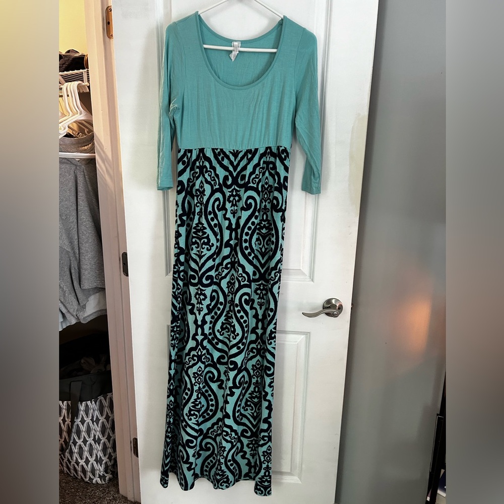 teal dress